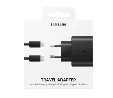 Accessories Chargers + Cables Original Samsung USB_C Fast Charging 45W Black